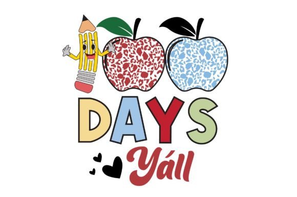 100 Days Yáll SVG: Graphics for Crafts & Content