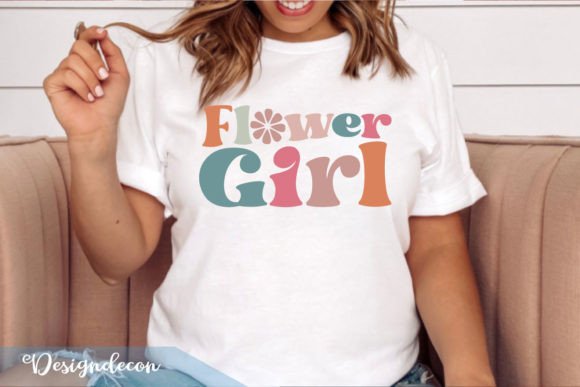 Flower Girl Retro Wavy SVG: Graphics for Crafts & Editorial Charm