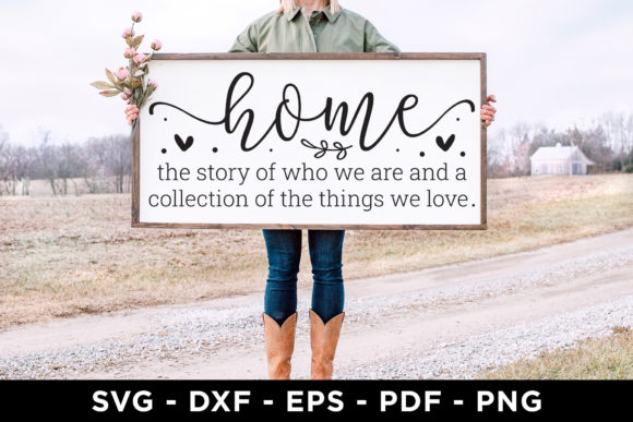 Home SVG – Family Sign SVG for Crafts & Graphics