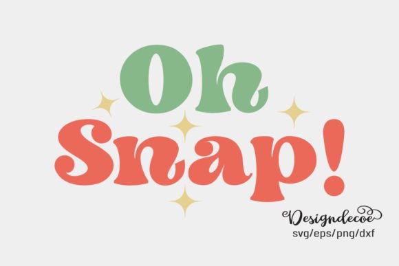 Oh Snap Retro Groovy Sublimation SVG: Graphics for Crafts & Campaigns