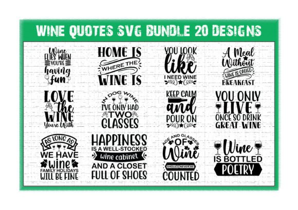 Wine Quotes SVG Bundle: Graphics for Crafts-Driven Branding